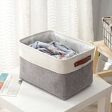 Linen Storage Bin with Handles